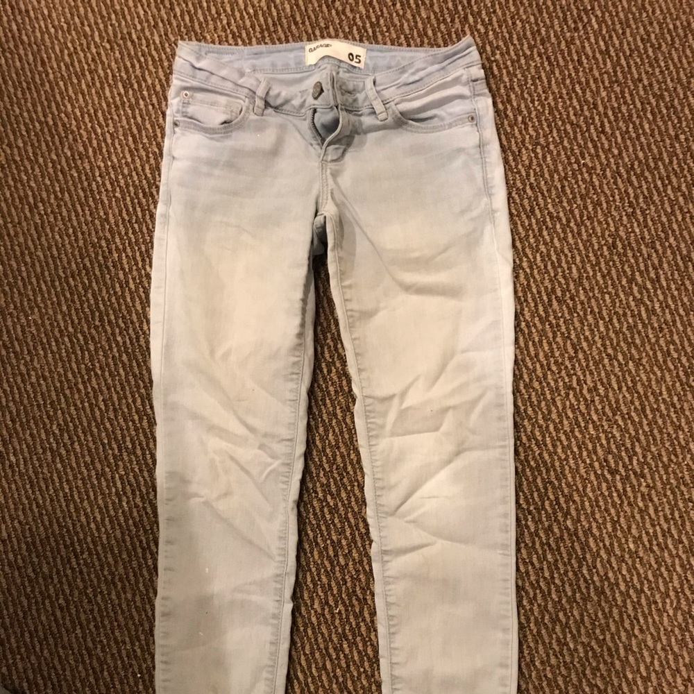 Light wash garage jeans